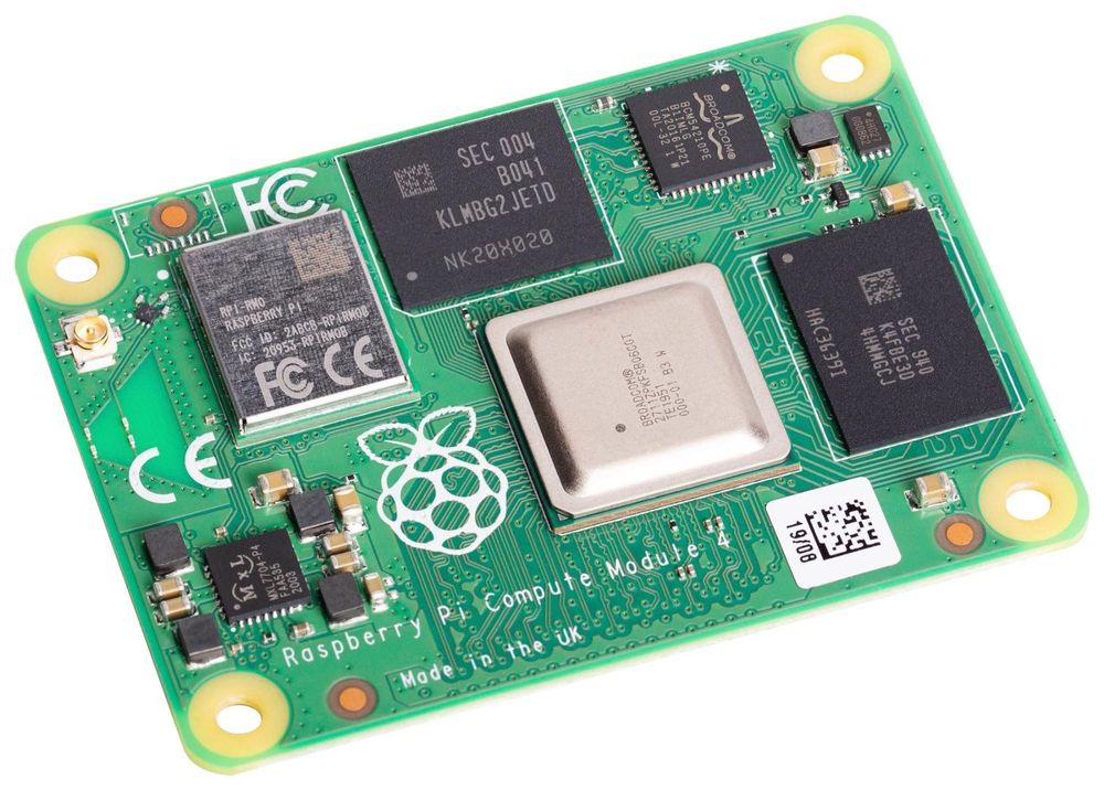 Raspberry Pi Compute Module 4, 4GB-RAM, 32GB eMMC (Neu und ...