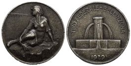 Bellinzona 1929 , Silber , R:1467a /337