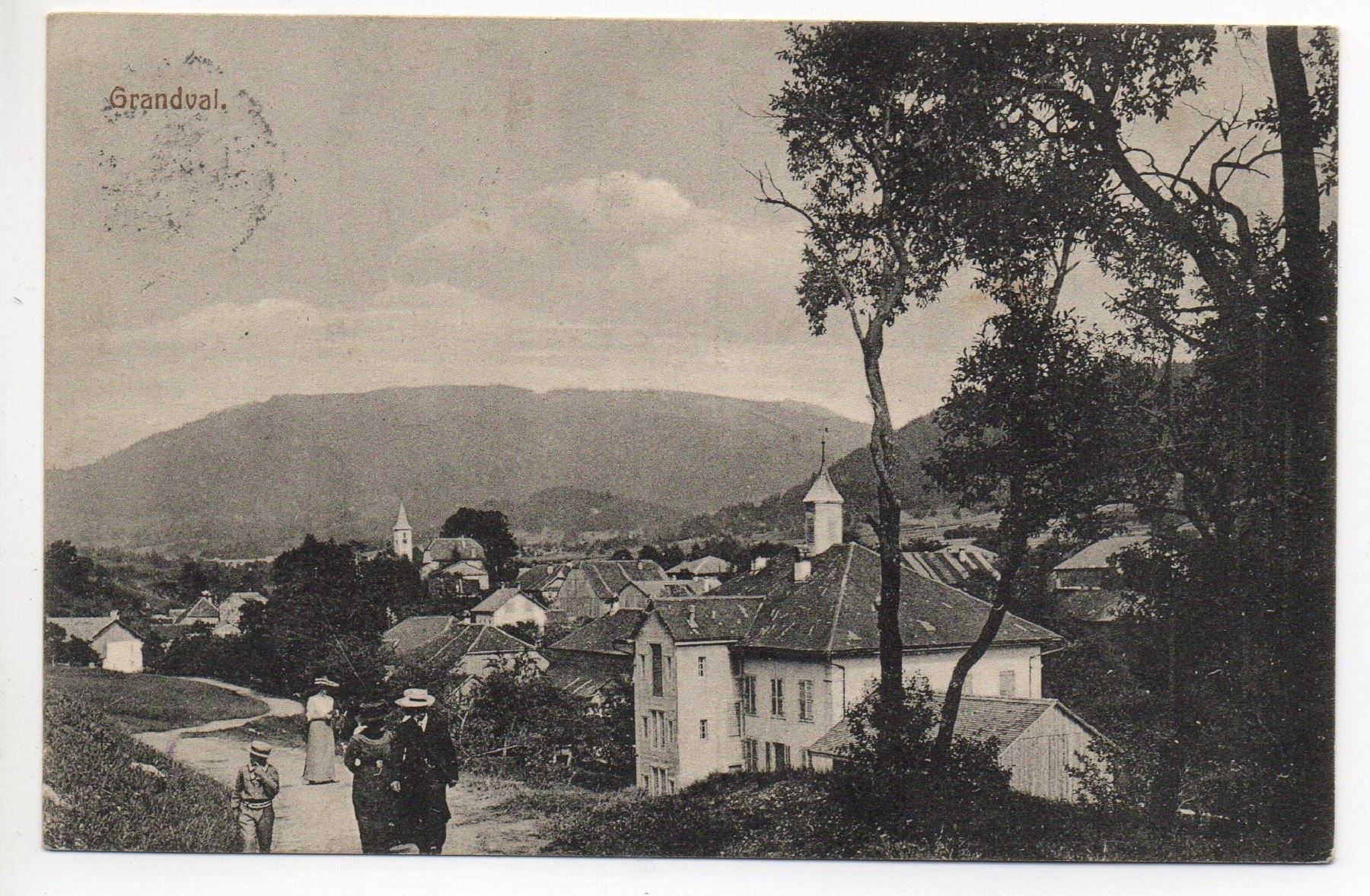 Cartoline postali: GRANDVAL Berner Jura – Usato da Jona venduto da philajona