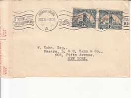 Zensurpost Johannesburg Südafrika - New York 1941