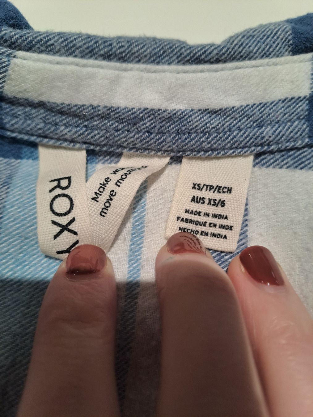 Blusen: Veste à carreaux ROXY - XS – Neu (gemäss Beschreibung) aus Valeyres-sous-Montagny von Romy. 2