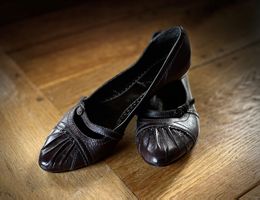 VANDER LAAN - braune Echtleder Ballerinas, Gr. 37