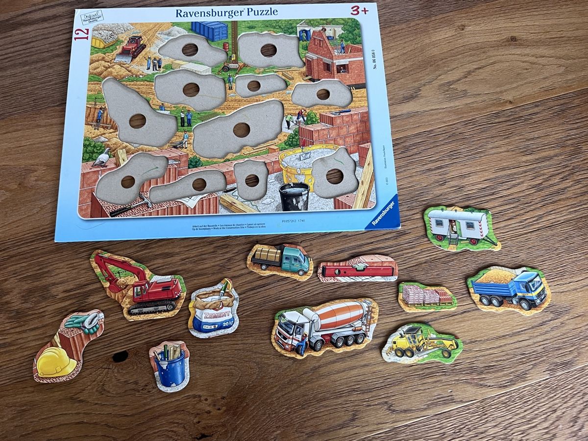 Ravensburger Puzzle: Ravensburger Puzzle 12 Teile Baustelle – Usato da Gipf-Oberfrick venduto da Sonne010203 1