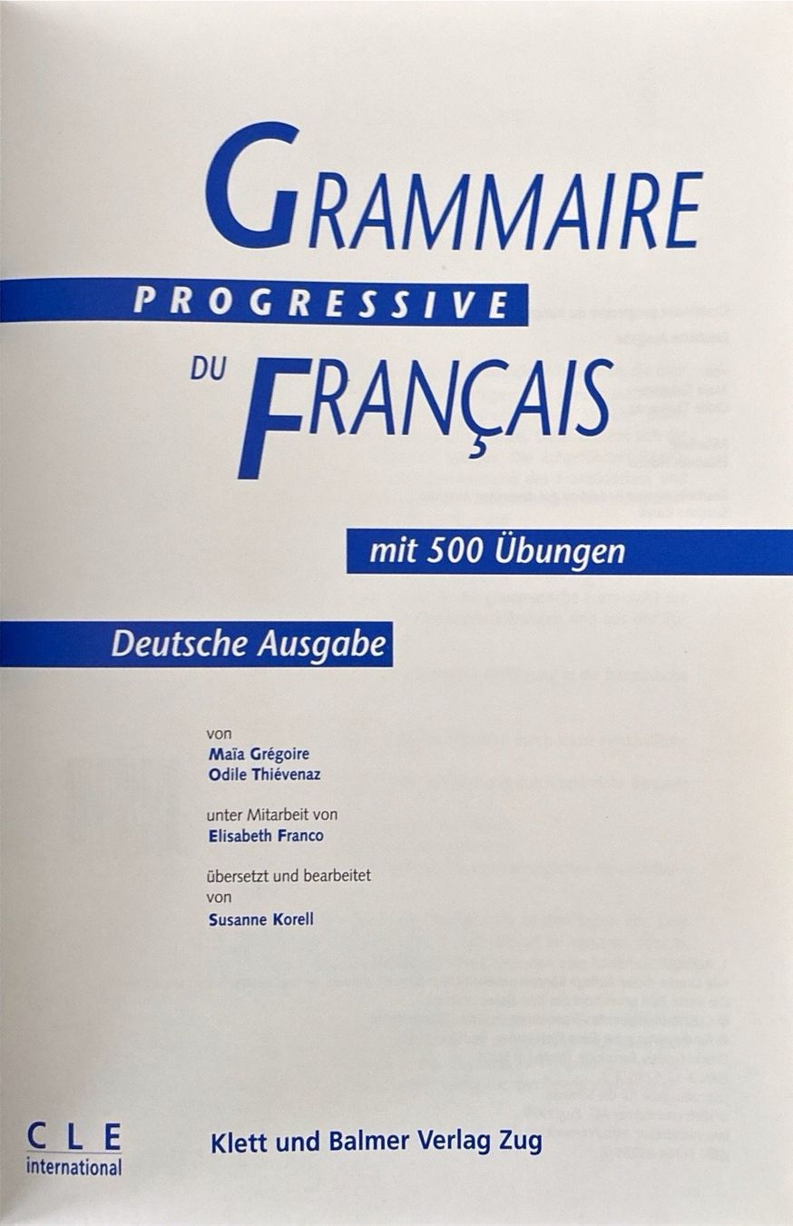 Bücher: Grammaire progressive du français – Neu (gemäss Beschreibung) aus Sarnen von Livres 2