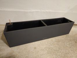 LECHUZA Balkonkistli dunkelgrau 80cm