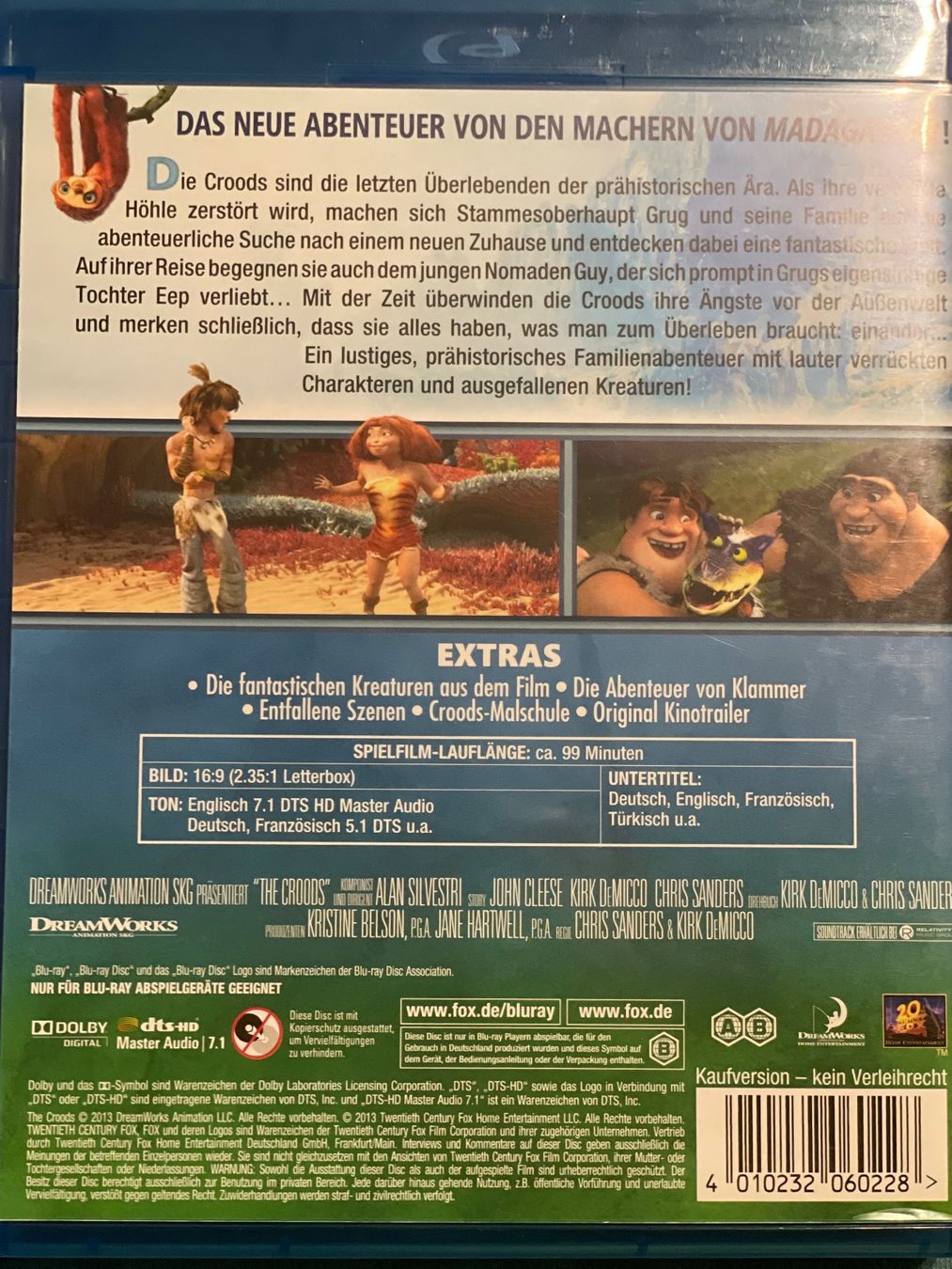 Tutti i DVDs: Die Croods  (2013) – Usato da Waldenburg venduto da Gonzo8 1
