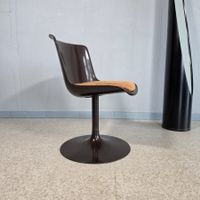 1 St. 1970 Tulpenfuss Stuhl Design Drehstuhl Space Age