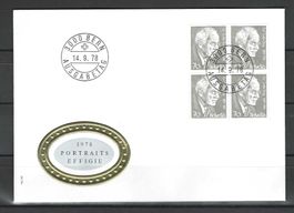 CH FDC VIERERBLOCK 1978