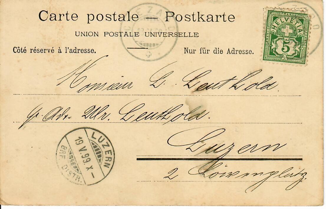 Cartes postales: Neuchâtel  1899 – D'occasion à Hochdorf par Ziegel-16 1