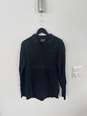 Blend Poloshirt, Grösse M, Schwarz, Langarm logo 93