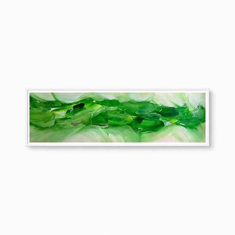 Dipinti: Acrylbild 20x60cm grün – Nuovo e nell'imballaggio originale da Urdorf venduto da manuela4