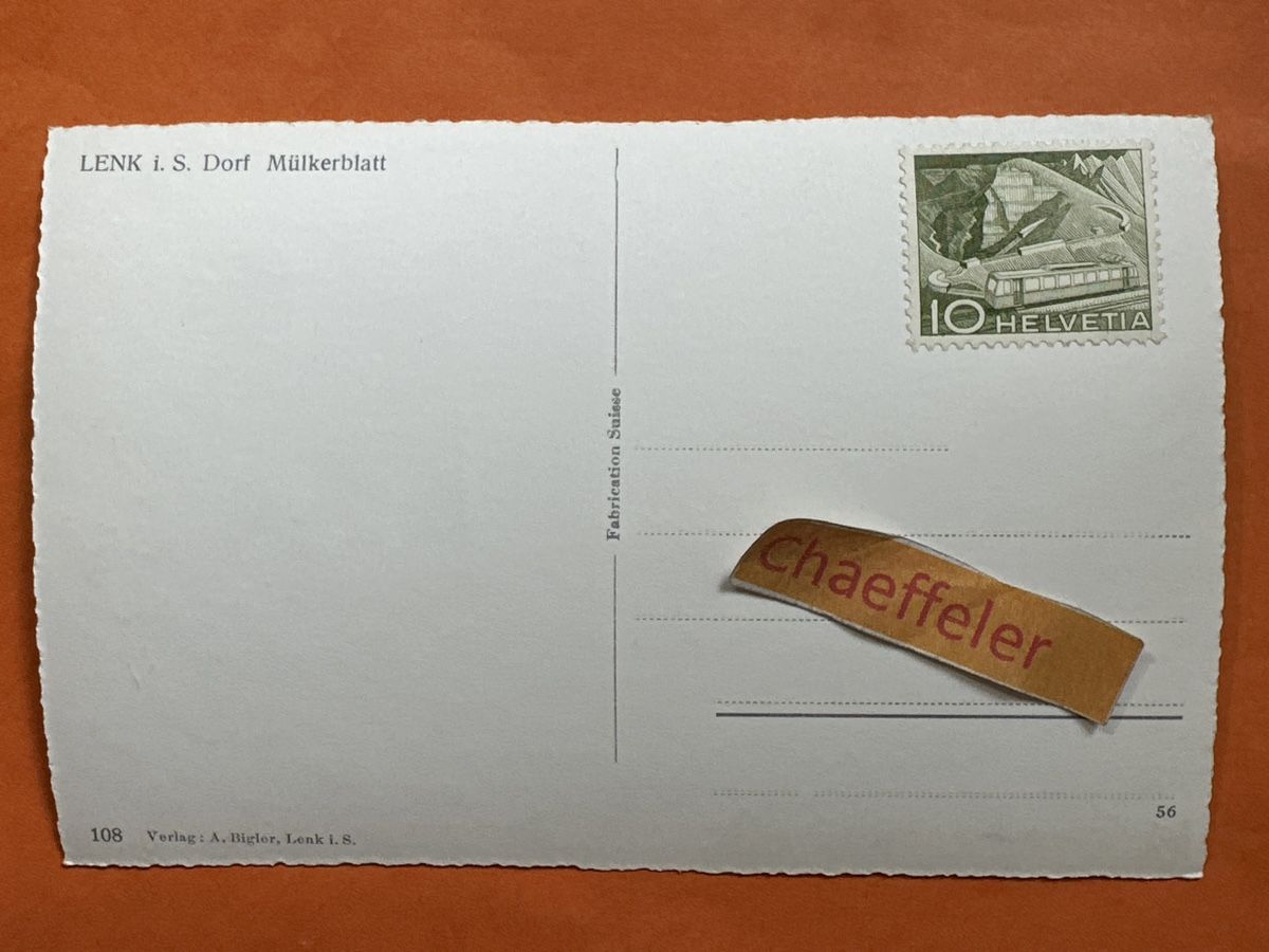Cartes postales: Lenk i.S. Dorf Mülkerblatt – D'occasion à Zürich par Chaeffeler 1