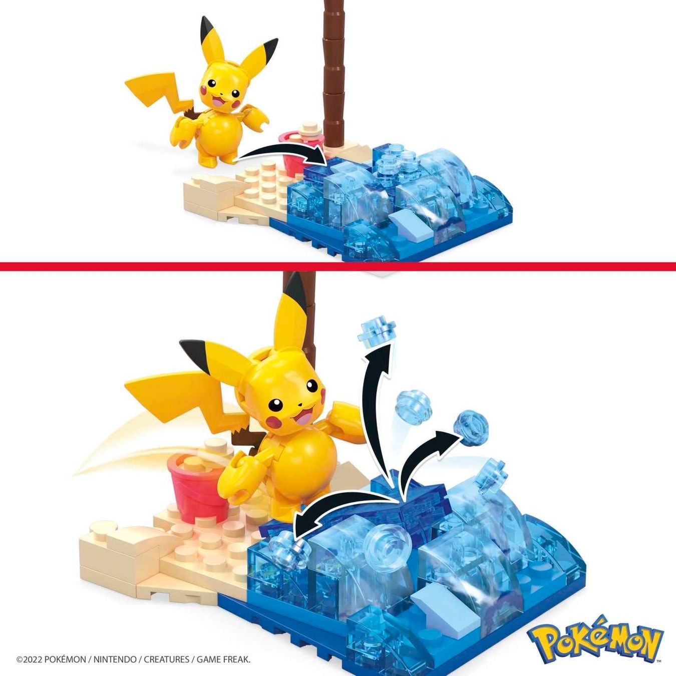 Mega Kit di costruzioni: Mega Pokémon Pikachus Strandtag HDL76 – Nuovo e nell'imballaggio originale da Basadingen venduto da NekoBricks 3