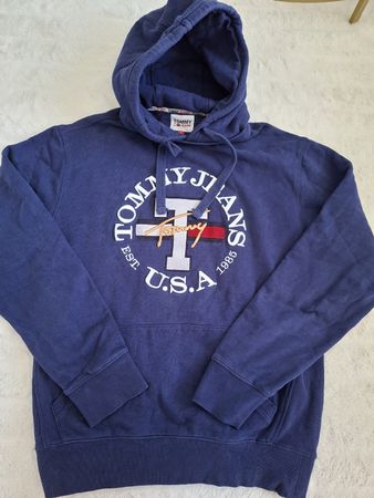 Pull à capuche bleu Tommy Jeans, taille S, 