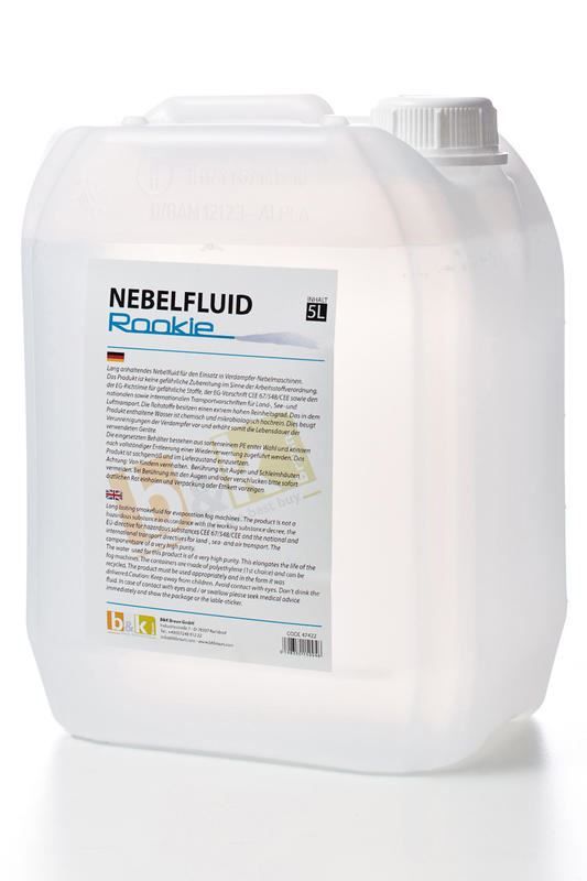 Nebelmaschinen: VARYTEC Nebelfluid Rookie  5l – Neu und originalverpackt aus Däniken SO von Profog1
