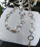 GLITZER HALS KETTE 925 SILBER