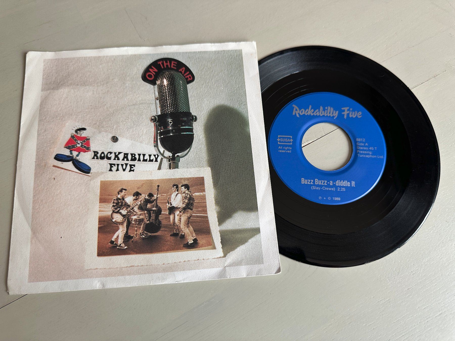 Dischi in vinile: ROCKABILLY FIVE rare Single Buzz a diddle SWISS Kult 80's CH – Usato da Basel venduto da Partridge