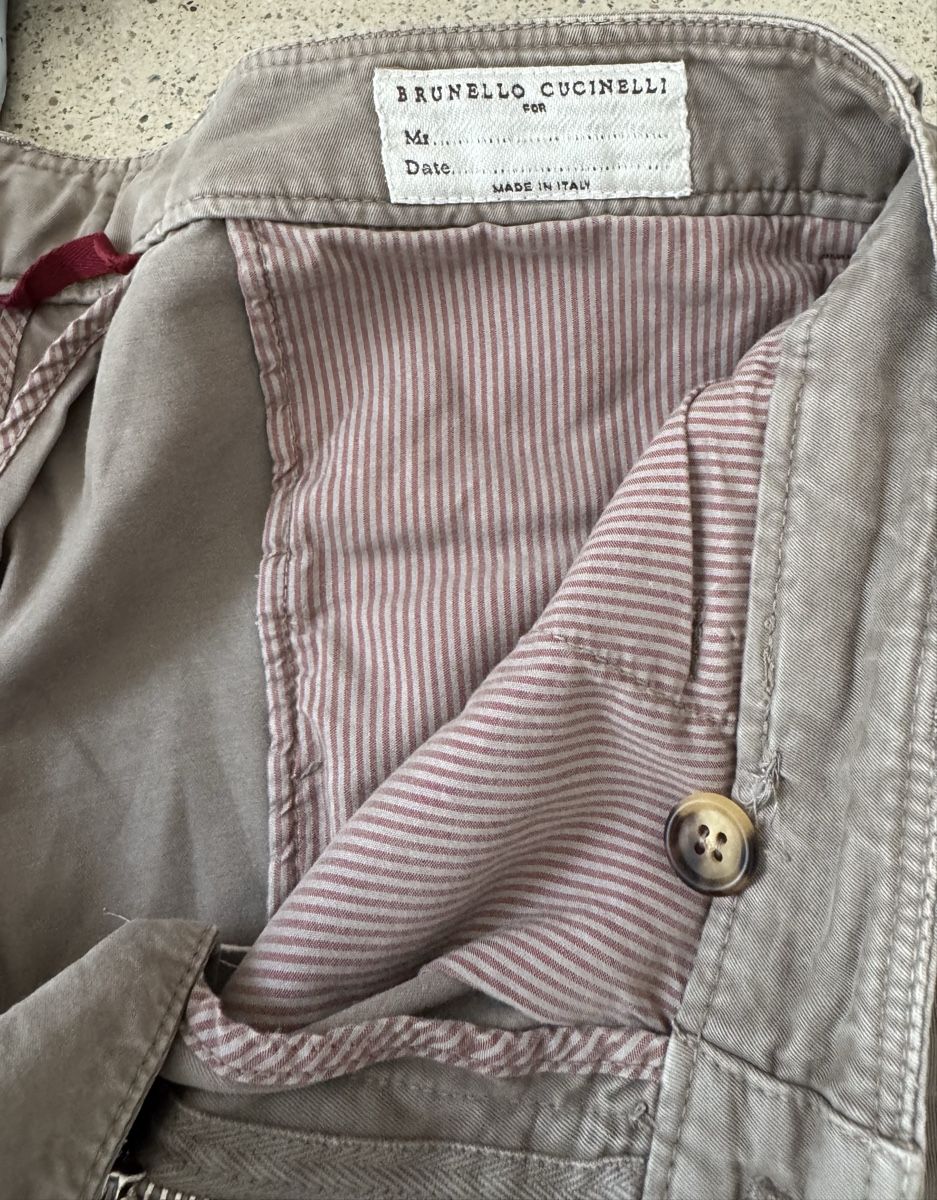 Brunello Cucinelli Pantaloni: Brunello Cucinelli beige Hose – Usato da Zürich venduto da di_archive 6