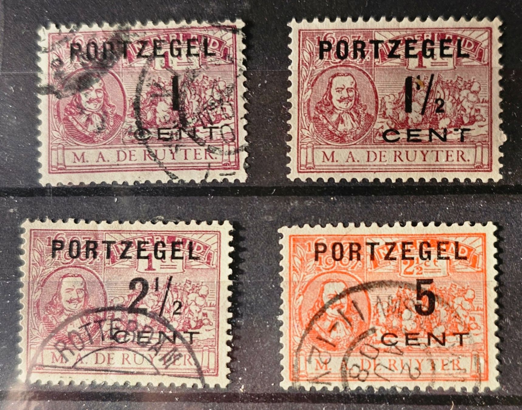 Tutti i francobolli: NEDERLAND Portomarken 1907 – Usato da Les Valettes venduto da Nuba1