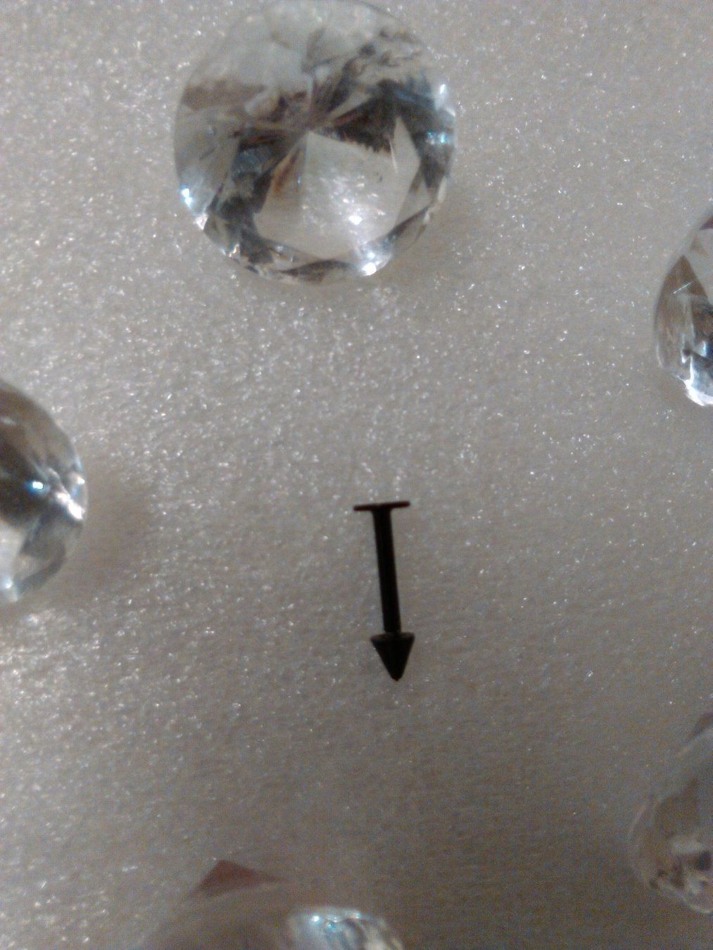 Piercingschmuck: EDELSTHAL LIPPENPIERCING;SCHWARZ FARBE – Neu (gemäss Beschreibung) aus Basel von bijoutrie_4 3