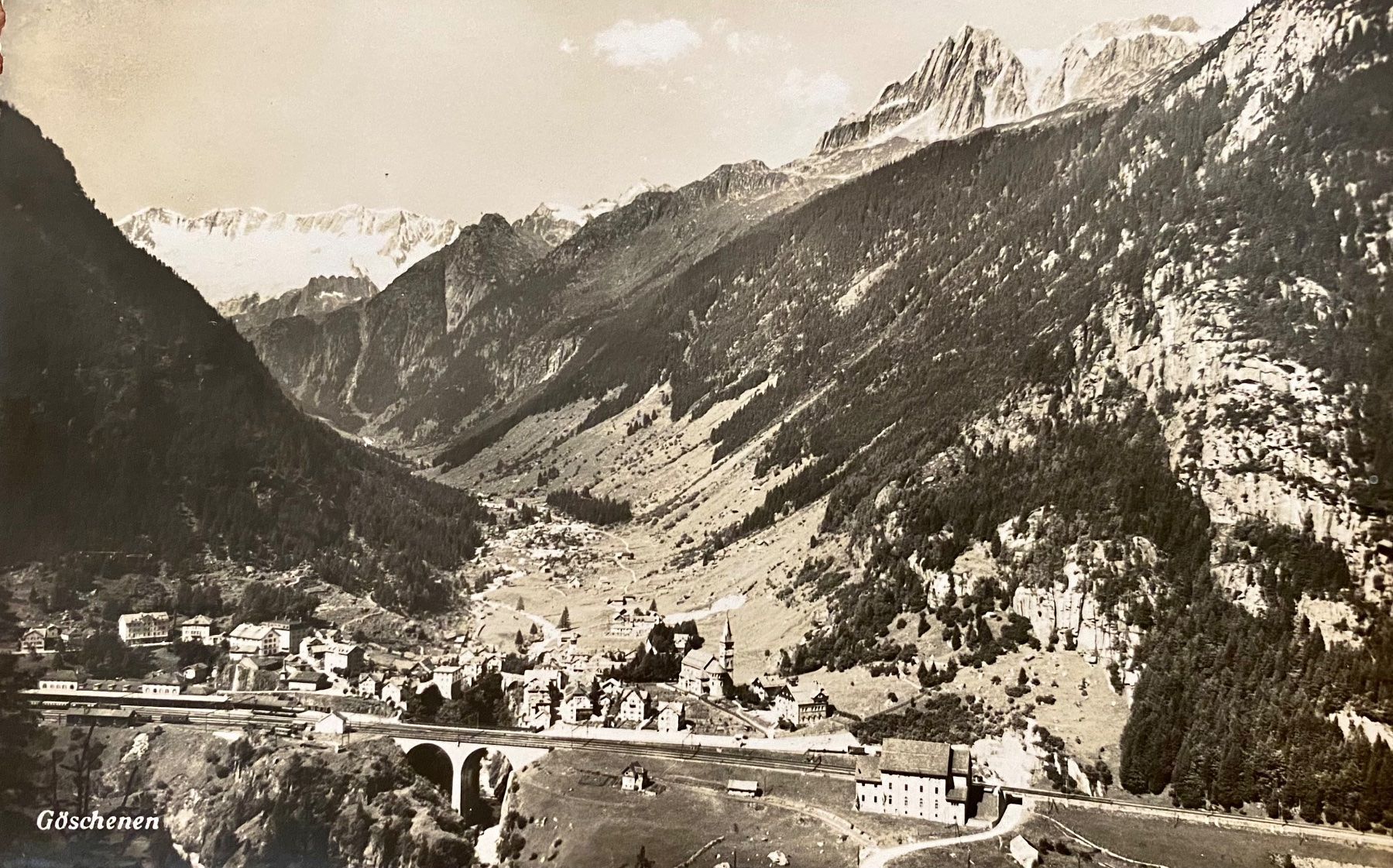 Ansichtskarten: GÖSCHENEN & Gotthardbahn - Bahn Linie – Gebraucht aus Root von ENGLAND-TREASURES 1