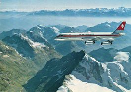 Swissair - Coronado über die Alpen
