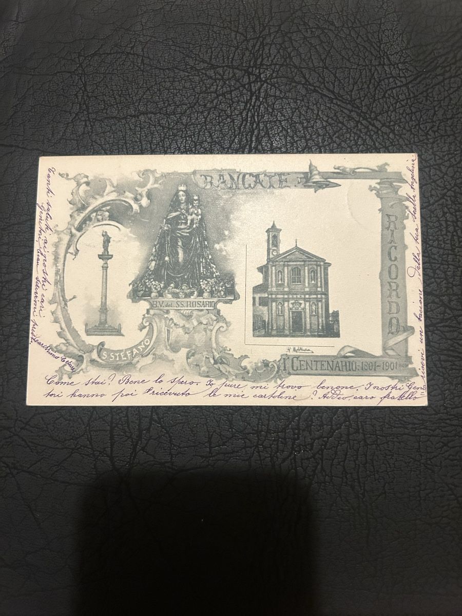 Cartoline postali: Ricordo Rancate 1901 – Usato da Breganzona venduto da Milesbo