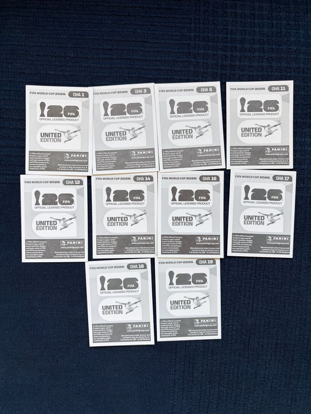 Panini Sammelbilder & Trading cards: 10 Panini Sammelbilder von Ghana – Gebraucht aus Thalwil von kon_v82n 1