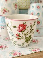 Greengate Latte Cup Constance White Landhaus shabby chic