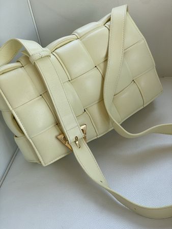 Bottega Veneta Padded Cassette Bag, butter yellow