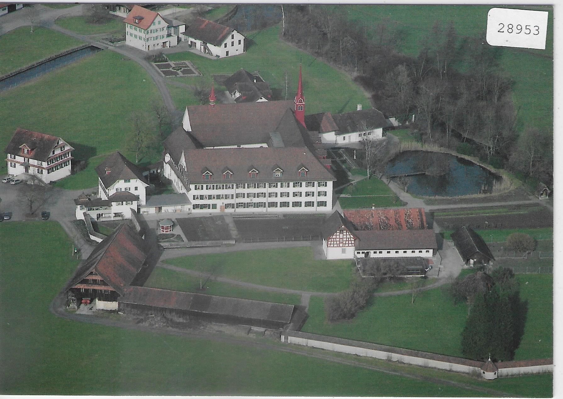 Cartoline postali: Flugaufnahme Kloster Frauenthal – Usato da Ettingen venduto da Kartenplanet