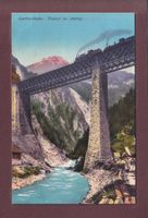 Gotthardbahn - Viadukt bei AMSTEG - Zug