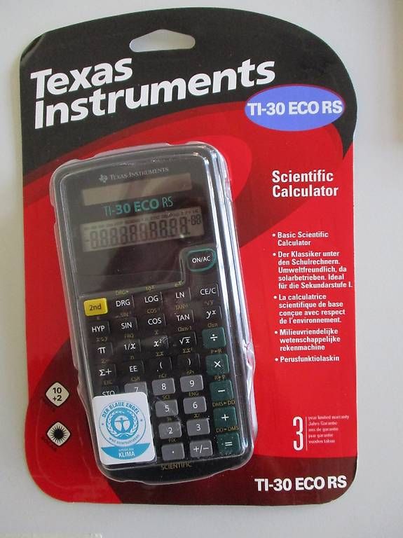 Calcolatrici tascabili: Taschenrechner TI-30 ECO RS – Usato da Basel venduto da exakt-neutral