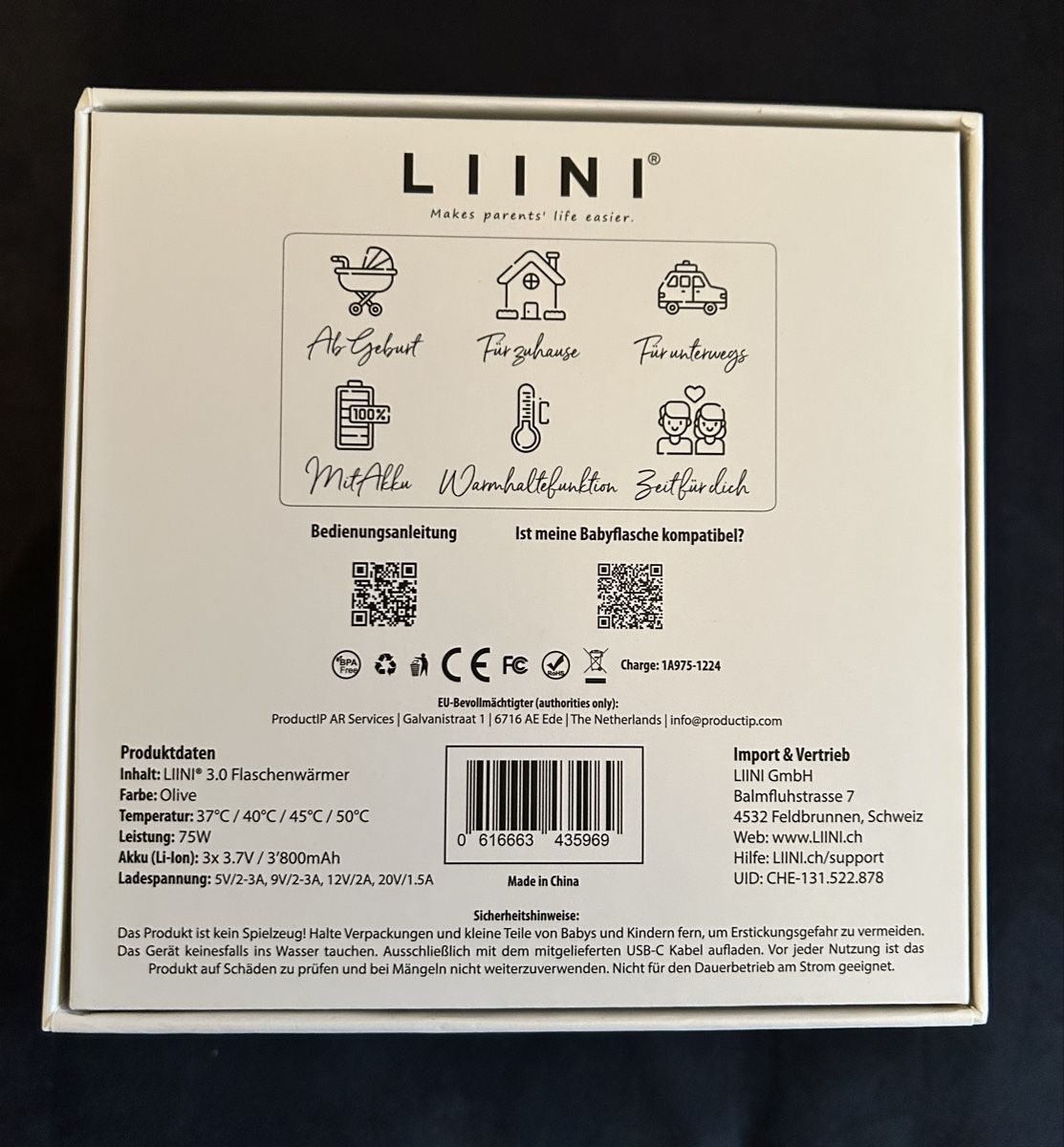 Pasti del neonato: Liini 3.0 Flaschenwärmer mit Orignalverpackung – Usato da Therwil venduto da Genua23 4