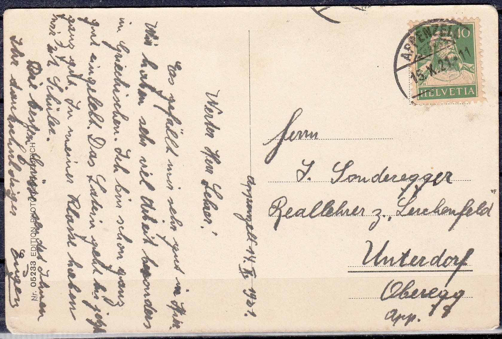 Cartoline postali: Ak Appenzell Kollegium St.Antonius AP – Usato da Herrliberg venduto da Lfrifda 1