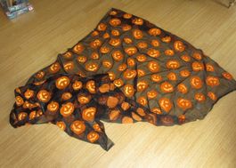 Halloween Deko-Stoff schwarz-orange