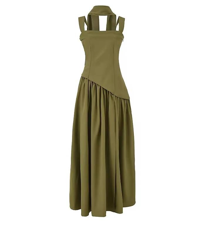 Vestiti: Grünes elegantes langes Kleid – Usato da Zürich venduto da lau_m68v 1
