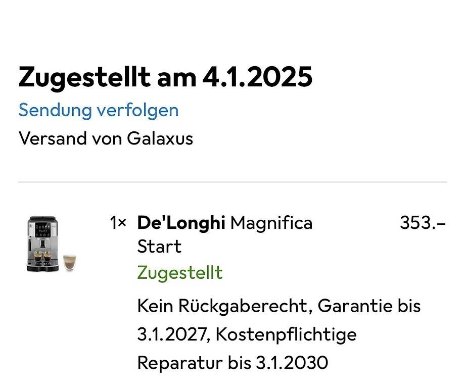 Macchine per caffè & Macchine per espresso: De'Longhi Magnifica Start – Usato da Bischofszell venduto da Ronannigg 3