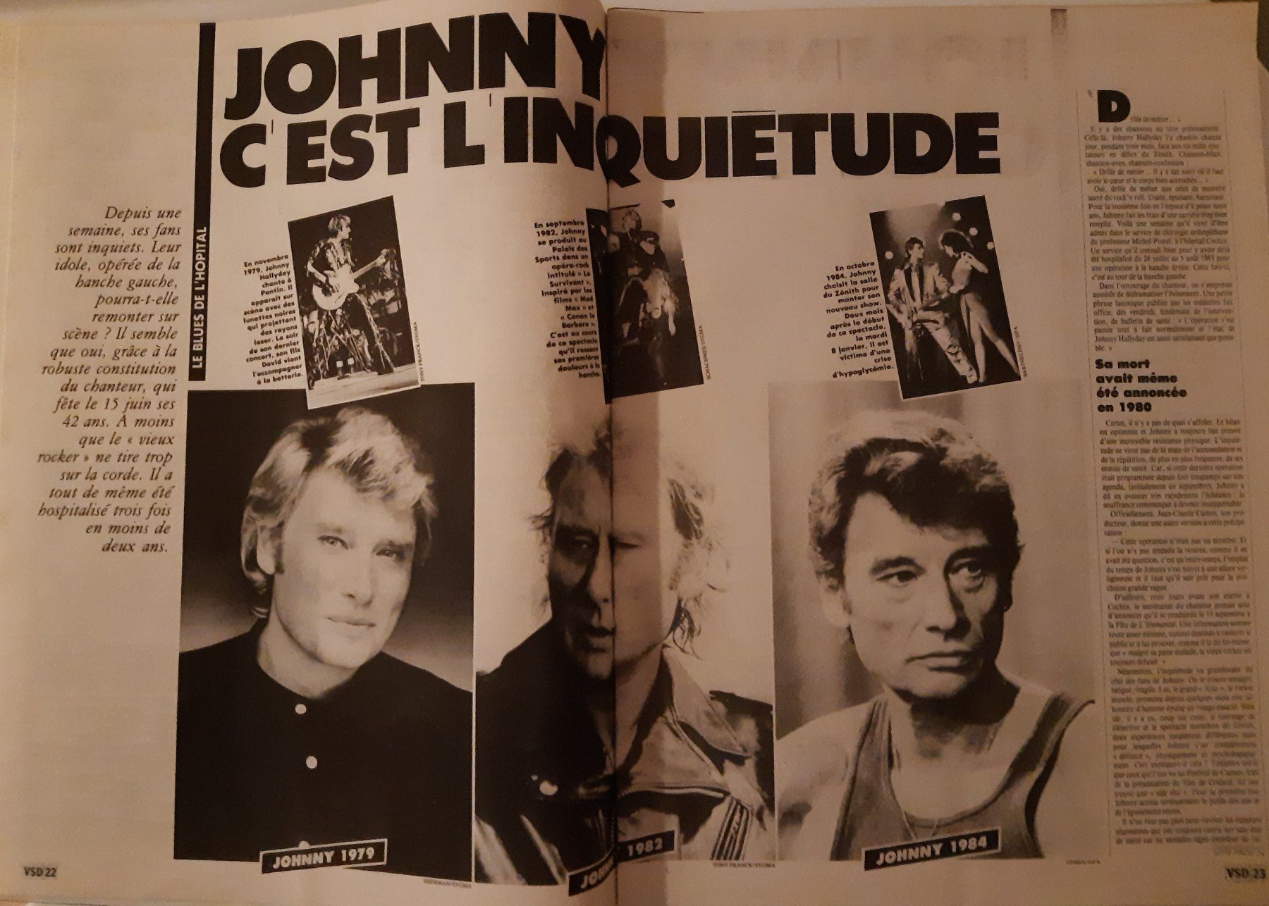 Riviste & Magazine: Johnny Hallyday - VSD no. 406 - 1985 – Usato da Noréaz venduto da Hallyday 1