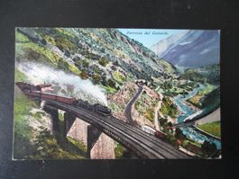 FERROVIA del Gottardo / Gel. 1911 / Ansichtskarte