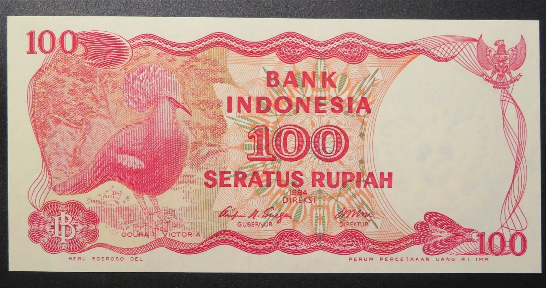 Banconote: Banknote Indonesien 100 Rupiah 1984 (II) – Usato da Oberriet SG venduto da Manick