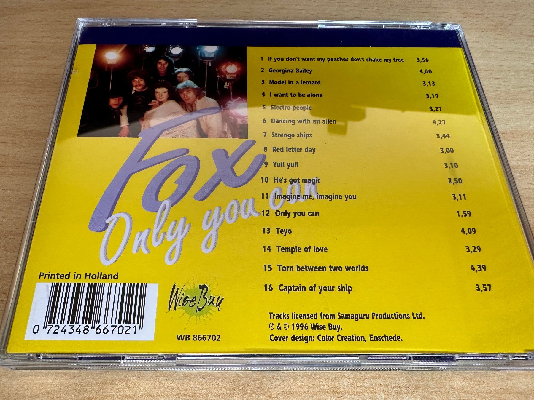 CD: Fox – Only You Can – Usato da Rikon im Tösstal venduto da Alpenmutz 1