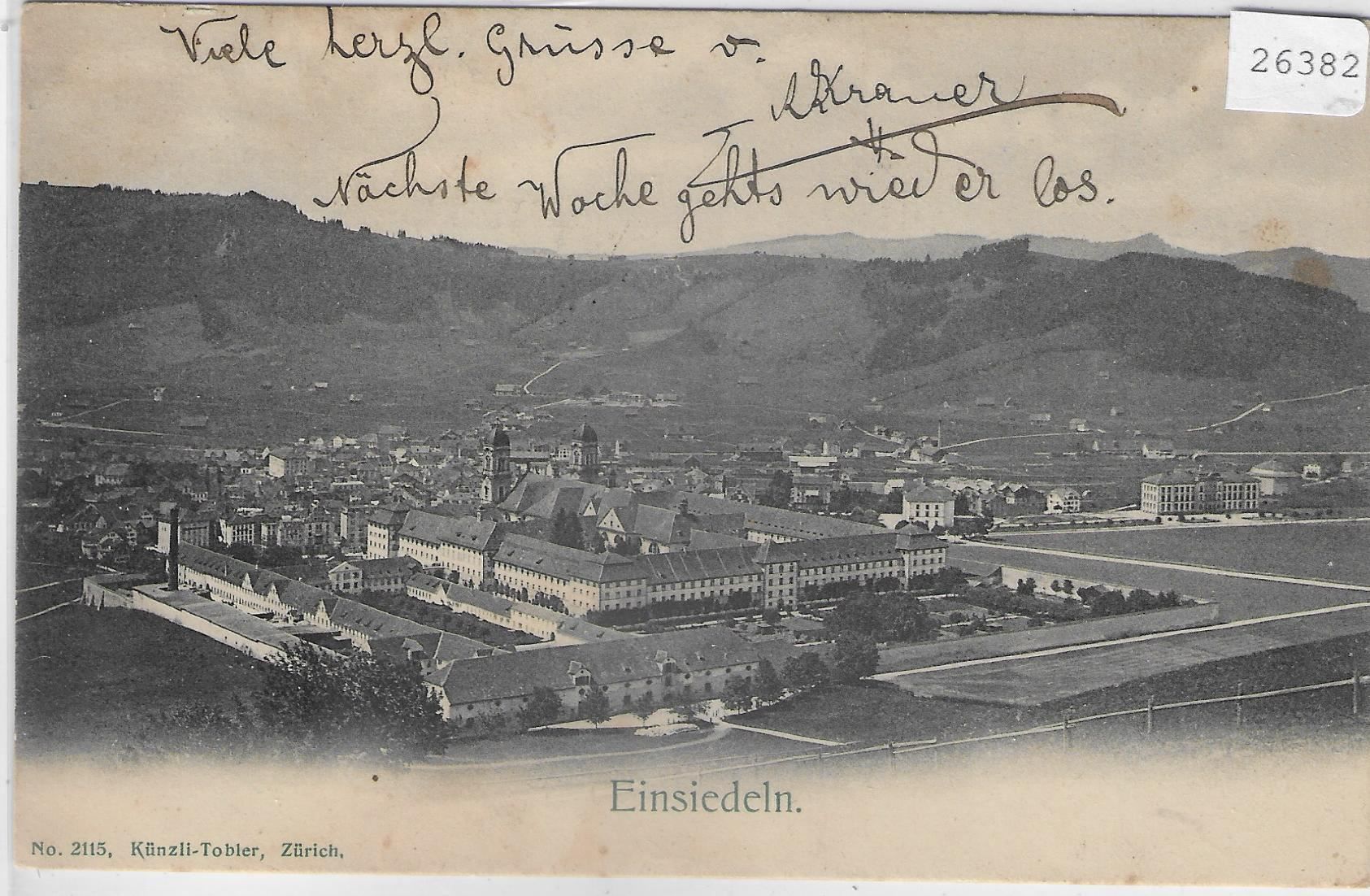 Cartoline postali: Einsiedeln - Generalansicht – Usato da Ettingen venduto da Kartenplanet