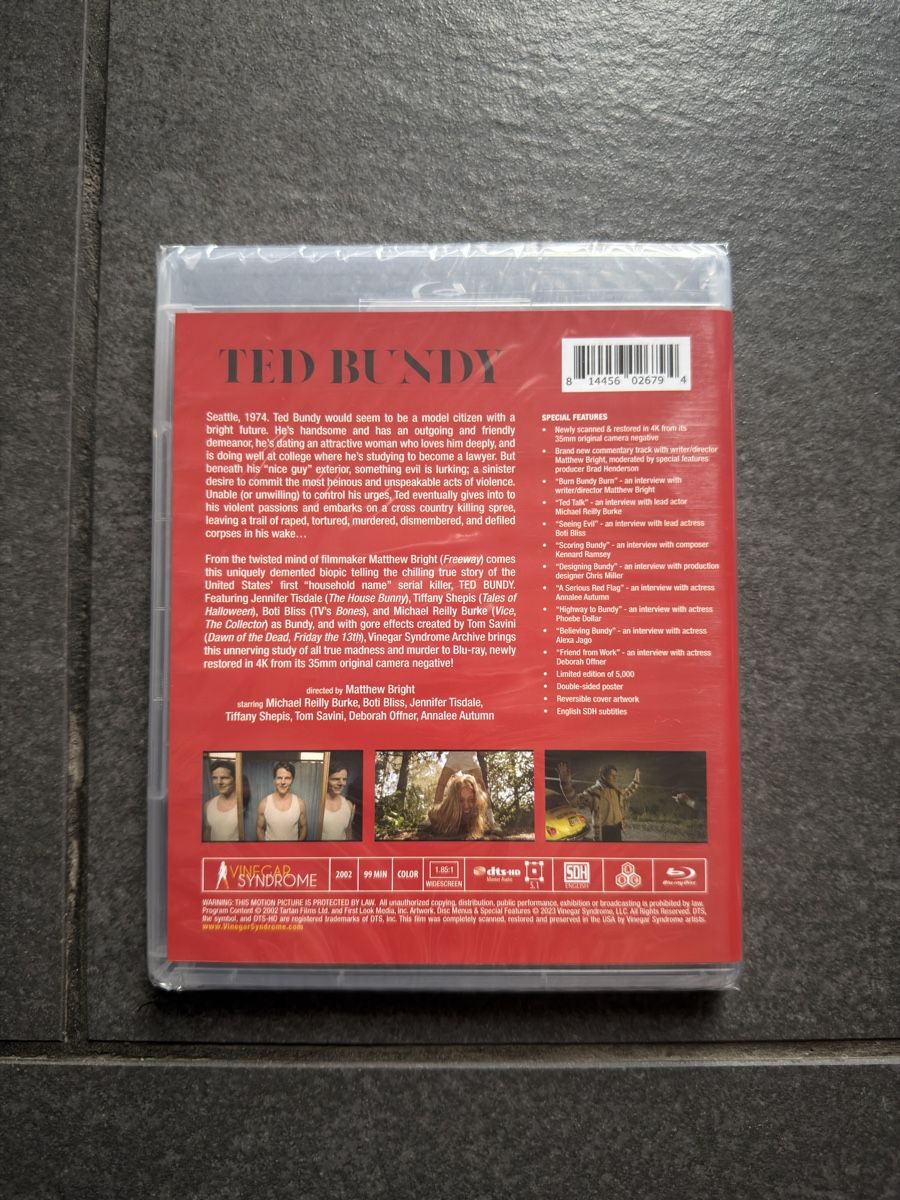 Tutti i DVDs: Ted Bundy Vinegar Syndrome Blu-ray – Nuovo (secondo la descrizione) da Zürich venduto da cENS0R 4