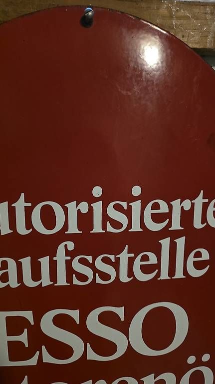 Schilder: Original Esso Emailschild 60 er Jahre – Gebraucht aus Ettingen von 1964erNachtzugfahrer 1