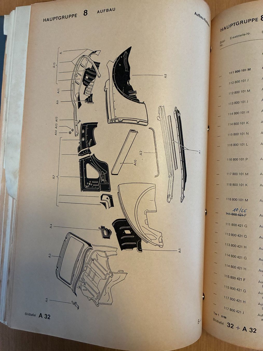 Bücher: VW Ersatzteilkatalog Typ 3 August 1964 – Gebraucht aus Thun von Passuese 2