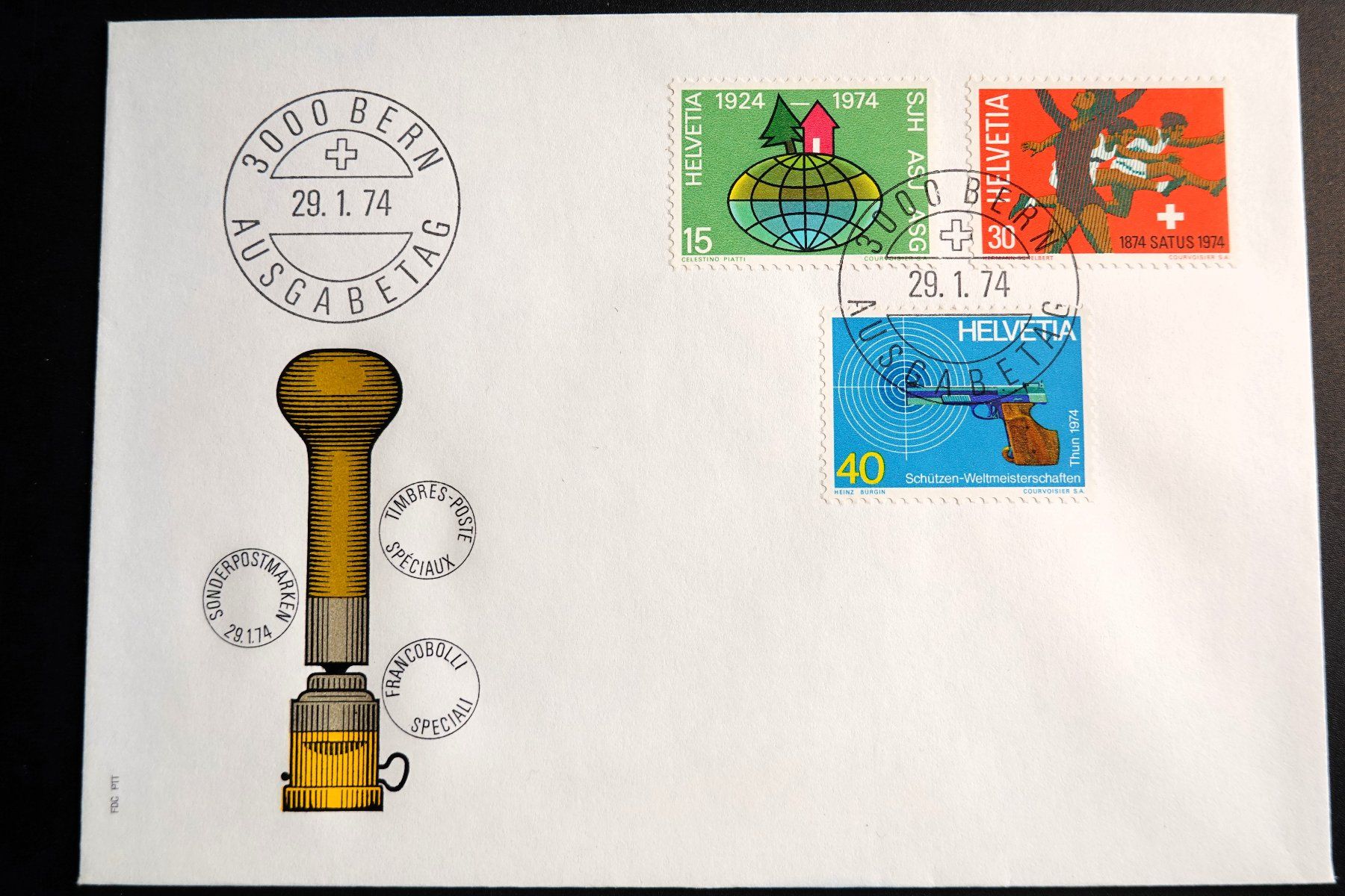 Tutti i francobolli: 1974 FDC Werbemarken I. – Usato da Mettmenstetten venduto da Sutasso