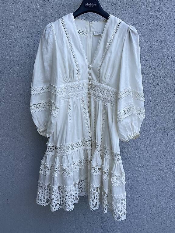 Kleider: Zimmermann Leinenkleid Weiss Gr. 0 – Gebraucht aus Horgen von ts5_8tgx