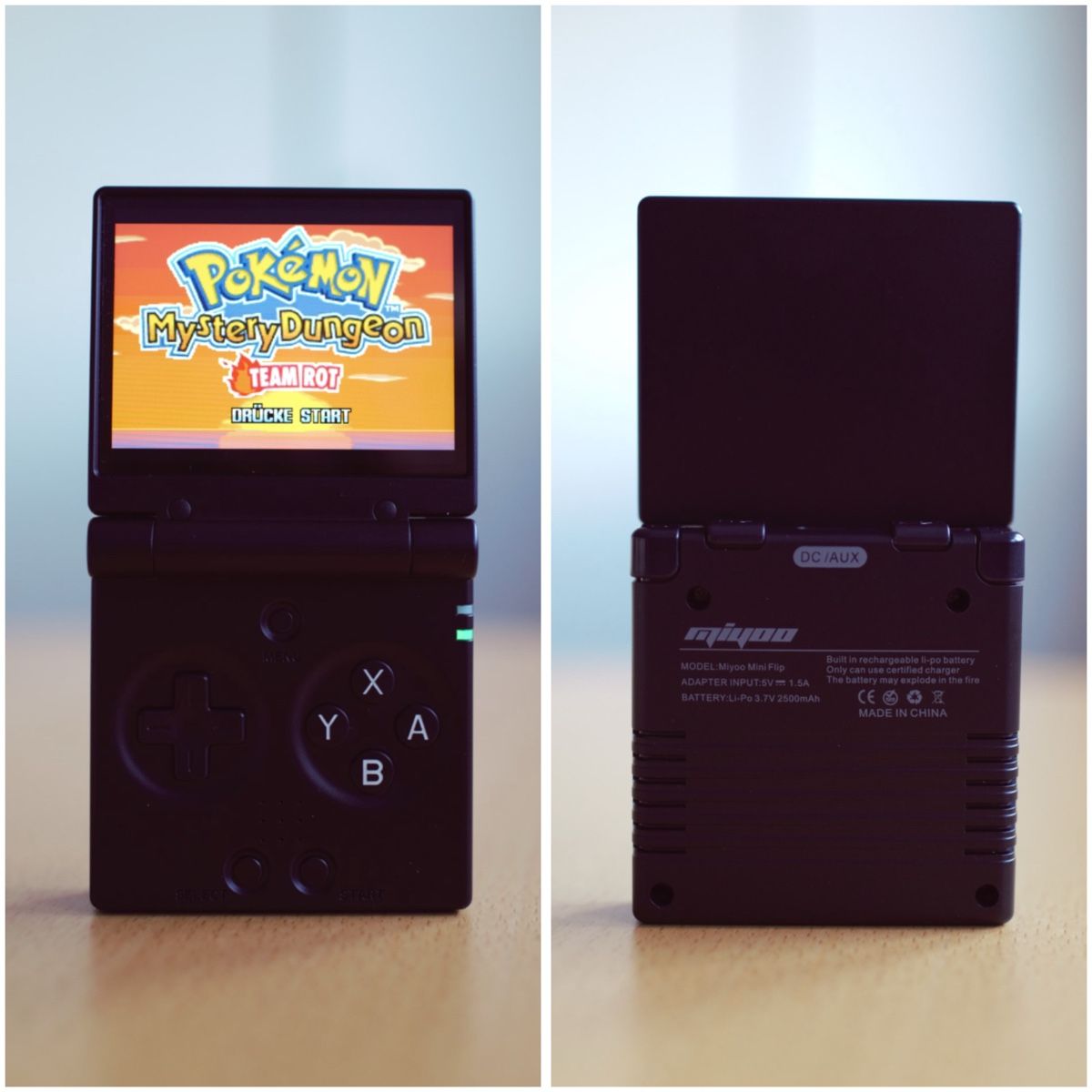 Console: Miyoo Mini Flip schwarz - Komplettpaket – Nuovo (secondo la descrizione) da Dielsdorf venduto da RetroMeister 2