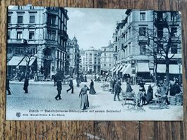 Alte PK / Zürich - Bahnhofstrasse Sihlhofgasse Seidenhof 